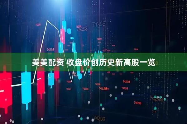 美美配资 收盘价创历史新高股一览